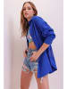 Trend Alacati Bluse "Trend Alaçat Stili" in Blau