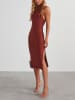LA Angels Kleid in Cognac