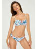 Marc & André Biustonosz bikini w kolorze biało-niebieskim