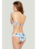 Marc & André Bikini-Oberteil in Weiß/ Blau