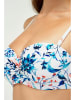 Marc & André Bikini-Oberteil in Weiß/ Blau