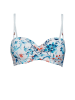 Marc & André Bikini-Oberteil in Weiß/ Blau