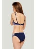 Marc & André Bikini-Oberteil in Dunkelblau/ Weiß