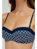Marc & André Bikinitop donkerblauw/wit