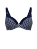 Marc & André Bikini-Oberteil in Dunkelblau/ Weiß