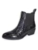 Lazamani Leren chelseaboots zwart