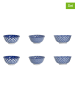 Ard'time 6er-Set: Schalen "Azuli" in Blau - Ø 11 cm