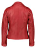 Caminari Skórzana kurtka "Amira" w kolorze czerwonym