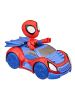 Hasbro Samochód "Spidey Crawler" w kolorze niebiesko-czerwonym do zabawy - 3+