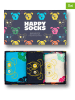 Happy Socks 3tlg. Geschenkset in Hellblau/ Schwarz/ Weiß