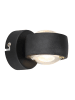 Globo lighting LED-Wandleuchte in Schwarz - (B)7 x (H)7,5 cm