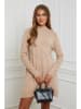 Soft Cashmere Gebreide jurk beige