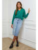Soft Cashmere Sweter w kolorze zielonym