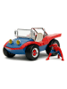 Marvel 2-delige set: speelgoedauto en speelfiguur "Spiderman" rood/blauw - vanaf 8 jaar