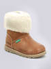 Kickers Leder-Winterboots "Nonofur" in Hellbraun