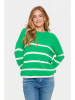 SAINT TROPEZ Sweter w kolorze zielonym