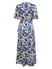 Soaked in Luxury Sukienka "Karven" w kolorze kremowo-niebiesko-bordowym