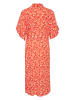 Soaked in Luxury Sukienka "Zaya" w kolorze czerwono-kremowym