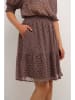 Kaffe Rok "Catalina" bruin/roze