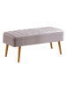 Evila Bank met opbergruimte "Vina" paars - (B)105 x (H)49 x (D)40 cm