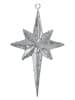 InArt Decoratieve ster zilverkleurig - (B)30 x (H)50 x (D)10 cm