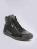 Kickers Leren sneakers "Kick Triparty" zwart/kaki