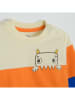 COOL CLUB Koszulka w kolorze kremowo-pomarańczowo-niebieskim