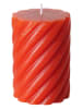 Boltze 3-delige set: stompkaarsen "Wrap" oranje/lichtbruin/rood - 3x 320 g