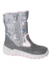 Ricosta Leren winterboots "Elsa" grijs/lichtroze