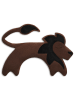 Leschi Poduszka termiczna "Lion Juri" w kolorze brązowym na ramiona - 36 x 24 cm