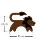 Leschi Poduszka termiczna "Lion Juri" w kolorze brązowym na ramiona - 36 x 24 cm