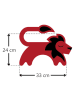 Leschi Warmtekussen voor nek & schouders "Leeuw Juri" rood - (L)36 x (B)24 cm