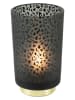 Mars & More Świecznik LED w kolorze czarnym - wys. 19,5 x Ø 12 cm