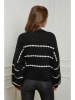 Plume Sweter "Clovis" w kolorze czarno-białym