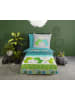 Good Morning Beddengoedset "Dinosaur" mintgroen/wit/groen