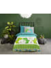 Good Morning Beddengoedset "Dinosaur" mintgroen/wit/groen
