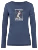 super.natural Longsleeve "Skiatrice" donkerblauw