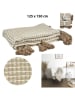 THE HOME DECO FACTORY Wohndecke in Beige - (L)150 x (B)125 cm