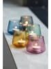 Bitz 2-delige set: theelichthouders "Kusintha" groen - (H)7,5 cm
