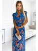 numoco Kleid in Blau/ Rosa
