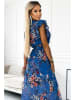 numoco Kleid in Blau/ Rosa
