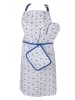 Clayre & Eef Schürze in Blau - (L)85 x (B)70 cm