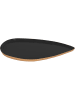 Present Time Tablett "Mila" in Schwarz - (B)29 x (H)26 cm