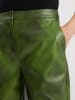 BGN Spodnie w kolorze zielonym ze skóry syntetycznej