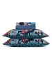 CXL by Christian Lacroix 4-delige satijnen beddengoedset blauw/meerkleurig