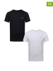 Reebok Koszulki (2 szt.) "Clancy" w kolorze białym i czarnym
