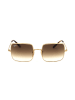 Ray Ban Damskie okulary przeciwsłoneczne w kolorze złoto-brązowym