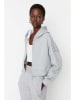 trendyol Sweatjacke in Grau