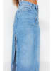 trendyol Spódnica dżinsowa w kolorze niebieskim