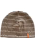 LiVi Beanie "Stripes Taupe" in Taupe